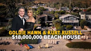 Goldie Hawn amp Kurt Russell 18M Malibu Beach House for Sale [upl. by Burchett]