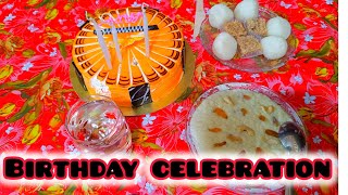 BIRTHDAY CELEBRATION।। 🎊🎉🎂 kar birthday celebration korlam ।। subscribers birthdayparty birthdayv [upl. by Ecinnej]