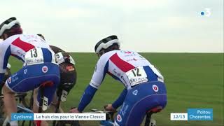 Cyclisme  record de participation pour la 19e édition de Vienne Classic remportée par Théo Menant [upl. by Georgeta]