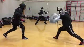 Rapier and Shield vs Rapier and Dagger Tom vs Nick [upl. by Obnukotalo]