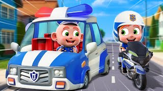 Super Police Car  Baby Police Song  Police Cartoon  More Funny Nursery Rhymes For Kids [upl. by Runck]