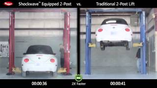 Rotary Lift Shockwave 2post Comparison Volkswagen Beetle [upl. by Xella]