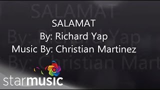 Richard Yap  Salamat Official Lyric Video [upl. by Ayak813]