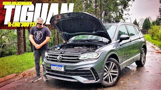 VW Tiguan RLine 2024  ANDA BEM BEBE MENOS POR QUE PERDEU A TRAÇÃO NAS QUATRO TESTE COMPLETO [upl. by Eran]