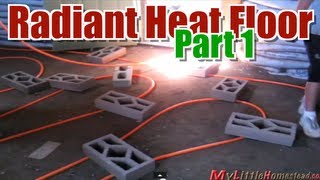 Radiant Heat Floor Part 1 Homemade Soil Cement Subfloor for EarthbagSuperadobe House [upl. by Terrilyn269]