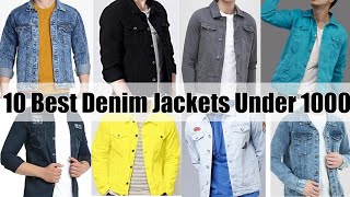 10 Best Denim Jackets For Men Under 1000  Denim Jacket in flipkart  2021  Diwali Jackets [upl. by Nosrac508]