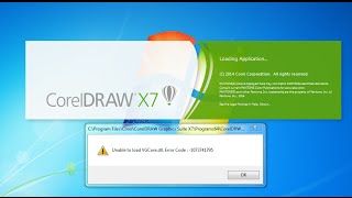 vgcoredll solve instal Corel X7 [upl. by Susannah]