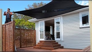 How to Install Shade Sails  Mitre 10 Easy As DIY [upl. by Finn]