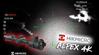 Hikmicro Alpex 4K Fox and Deer Test Footage [upl. by Alleirbag]