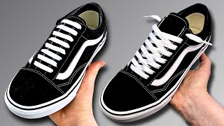 How To Lace Vans Without Tying 2 SLIP ON HACKS [upl. by Nnylav]