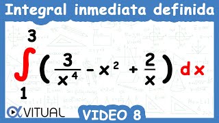 Integral Inmediatas Definida  Video 8 de 10 [upl. by Ahsak246]