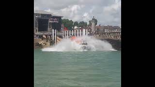 RNLI Tamar Class Lifeboat Launch from Shoreham Harbour shorts [upl. by Spratt]