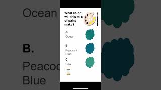 Mixing Paint Color Can you guess the color green blues Are you color smart art colorguessing [upl. by Akieluz520]