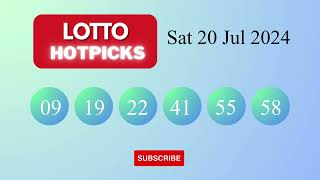 LottoHotPicks Draw Results on Sat 20 Jul 2024 The National Lottery UK [upl. by Coppock]