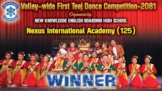 125  WINNER  Nexus International Academy  Valleywide First Teej Dance Competition2081 [upl. by Iran]