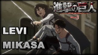 Levi Mikasa  Ackermann Action  Season 3  Attack on Titan  AMV [upl. by Viking]