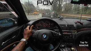 8AM POV IN MY CATLESS BMW E46 330CI M54 Pure Sound  Binaural Audio🔥 bmwe46 m54 [upl. by Sherm]