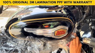 Royal Enfield Bullet 350 3M LaminationPPF  Royal Enfield Bullet 350 Modifications [upl. by Ares]