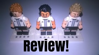 Lego German Football Team 71014 Muller Howedes and Ozil Review [upl. by Alrick]