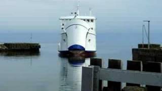 Danish ferry SamSine arriving in Hou [upl. by Ahsauqal533]