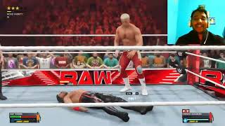 WWE 2k23 Gameplay Shinsuke Nakamura vs Cody Rhodes Full Game in Pc  Hindi Commentary [upl. by Namsaj]