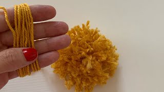 4 Dakikada Ponpon Yapımı  Make a Pompom in 4 minutes [upl. by Eniawd]