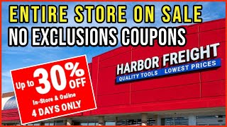 Harbor Freight No Exclusion Coupons January 2023 What to Buy at Harbor Freight Entire Store ON SALE [upl. by Ause]