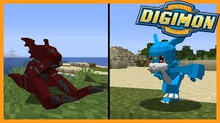 A NEW DIGITAL WORLD WITH THE BEST DIGIMON PARTNER Minecraft Digimobs New World Episode 1 [upl. by Haze359]