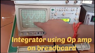 Integrator using op amp 741 IC Knowledgeandeducationbox [upl. by Trace951]