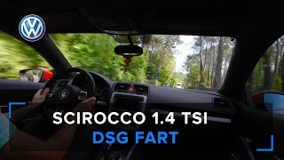 Scirocco 14 TSI EXHAUST SOUND amp DSG FART [upl. by Audly]