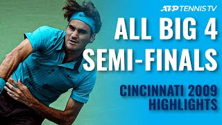 When The Big 4 Meet in the Semi Finals 🔥  Cincinnati 2009 Classic Highlights [upl. by Juakn]