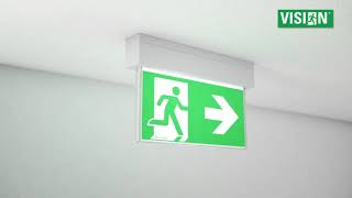 How to install Emergency Exit Lights [upl. by Scarface]