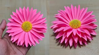 Easy Paper Flowers  ful banano  ফুল বানানো  Paper craft [upl. by Nerrawed424]