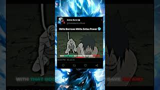 Obito Borrows White Zetsu Power 🥶  shorts shortvideo naruto narutoshippuden obito viral [upl. by Ailime]