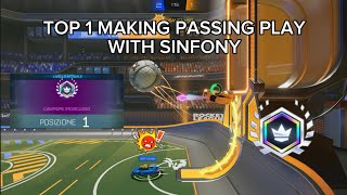 Top 1 Making Passing Play With Sinfony  Rocket League Sideswipe [upl. by Alhsa]