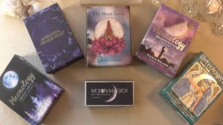 10 ASTROLOGY DECKS My Deck Collection Astrology amp Moon decks [upl. by Bills971]