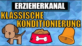 Klassische Konditionierung  das klassische Konditionieren nach Pawlow  ERZIEHERKANAL [upl. by Lartnom]