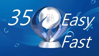 35 of the Best Easiest Quickest Platinum Trophies for PS5 and PS4 2024 [upl. by Shute]