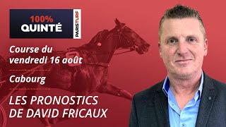 Pronostics Quinté PMU  100 Quinté du Vendredi 16 août à Cabourg [upl. by Aicrag]