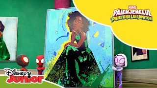 🎨 Atac la operele de artă  Păienjenelul Marvel și prietenii lui uimitori  Disney Junior România [upl. by Lehcem]