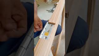 hinges fittingwindow hinges installationshorts hingeswoodworkrjsubscribe [upl. by Annodahs]