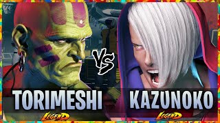 SF6 ▰ Ranked 2 Dhalsim  Torimeshi  Vs Ranked 1 ED  Kazunoko 『 Street Fighter 6 』 [upl. by Ikkim]