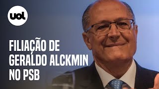 Geraldo Alckmin no PSB assista à cerimônia de filiação [upl. by Anonyw]