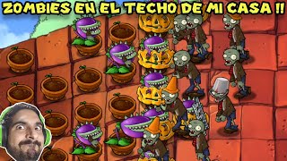 ZOMBIES EN EL TECHO DE MI CASA   Plants VS Zombies con Pepe el Mago 8 [upl. by Nyllek]