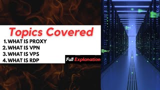 Understanding Proxy VPS VPN and RDP  Difference between Proxy VPS VPN RDP  20232024 [upl. by Sonya153]