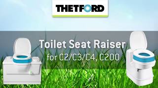 C2  C3  C4  C200  How to install the toilet seat raiser  Cassette toilet  THETFORD [upl. by Theis852]