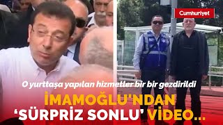 Ekrem İmamoğlundan sürpriz sonlu video O yurttaşa yapılan hizmetler bir bir gezdirildi [upl. by Eikcir]