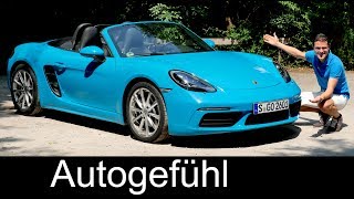 Porsche 718 Boxster FULL REVIEW test driven 2018  Autogefühl [upl. by Ileak]