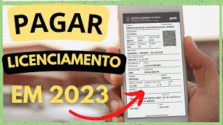 COMO GERAR O BOLETO DE LICENCIAMENTO DO SEU VEÍCULO EM 2023 [upl. by Skipton]