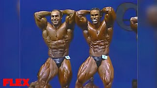 Nasser El Sonbaty vs Kevin Levrone vs Shawn Ray  PreJudging  1996 Mr Olympia [upl. by Assilak961]